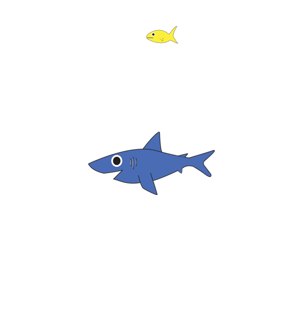 Shark eating fish GIF